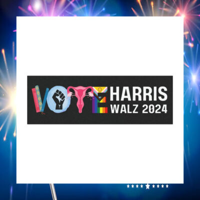 Official Vote Harris Walz 2024 Car Magnet