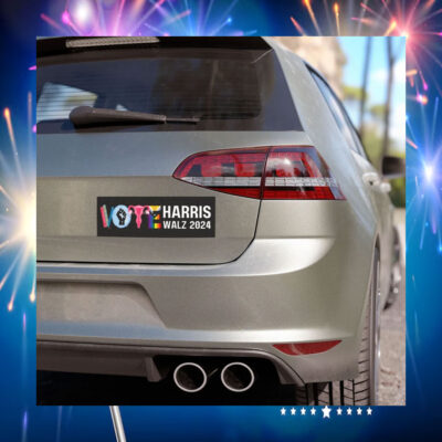 Official Vote Harris Walz 2024 Car Magnet