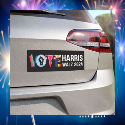 Official Vote Harris Walz 2024 Car Magnet