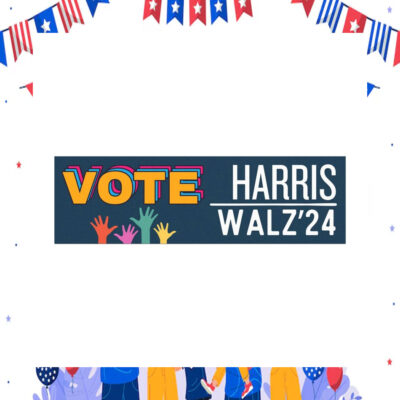 Official Vote Harris Walz 2024 Car Magnets