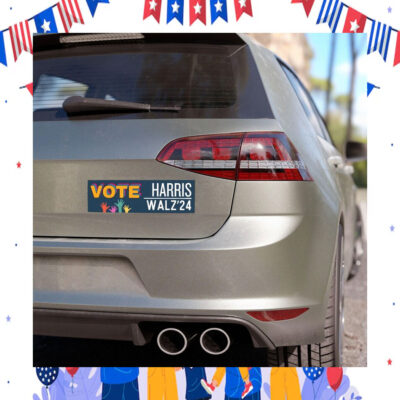 Official Vote Harris Walz 2024 Car Magnets