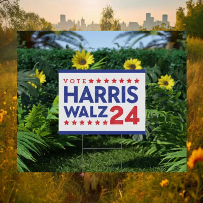 Official Vote Harris Walz Election Yard Signs