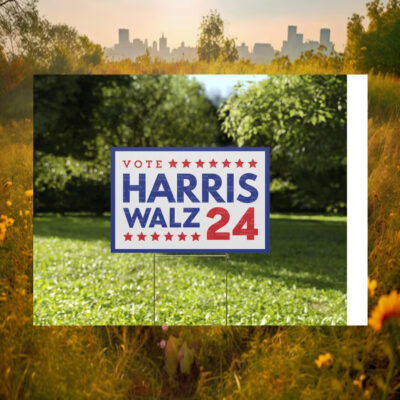 Official Vote Harris Walz Election Yard Signs