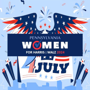 Pennsylvania Women For Harris Walz 2024 Car Magnet