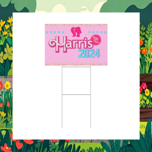 Pink Harris 2024 Yard Sign