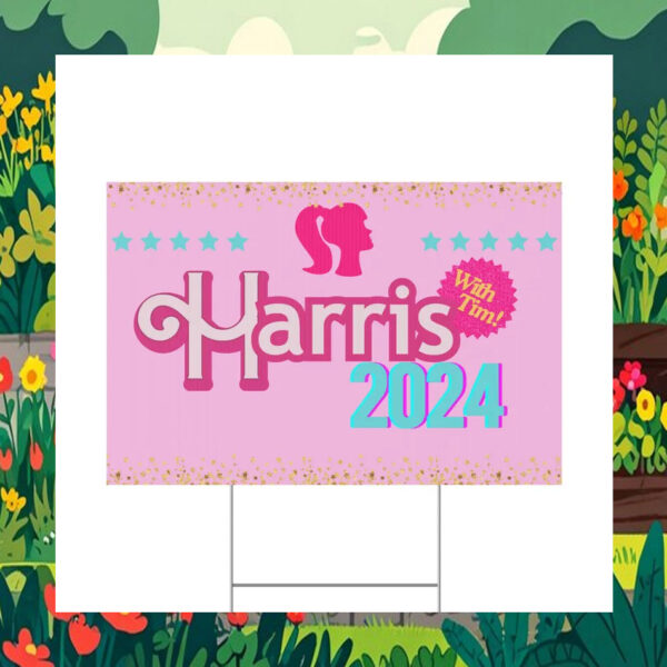 Pink Harris 2024 Yard Sign