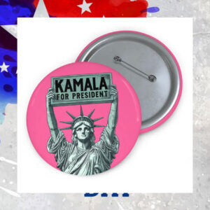 Pink Kamala For President 2024 Button