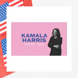 Pink Kamala Harris 2024 Car Magnets