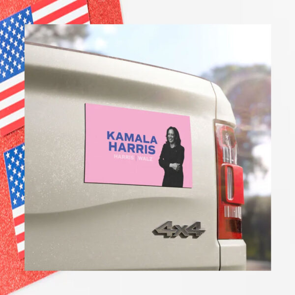Pink Kamala Harris 2024 Car Magnets