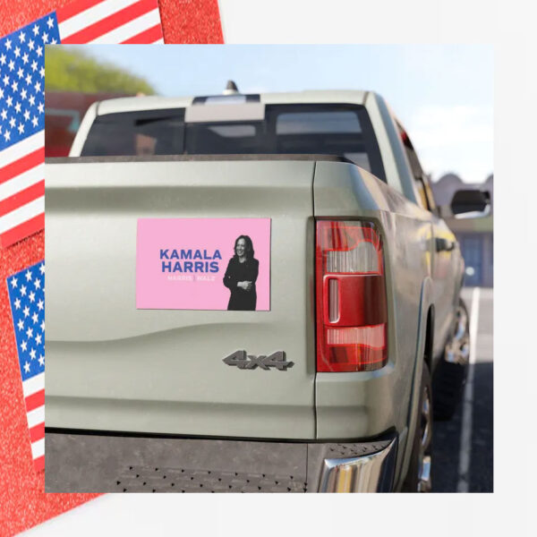 Pink Kamala Harris 2024 Car Magnets