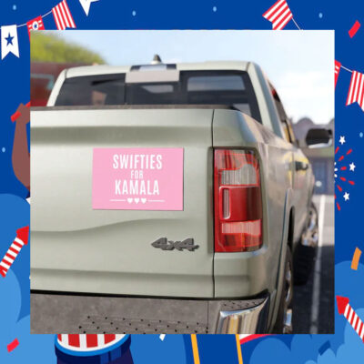 Pink Swifties For Kamala Car Magnet