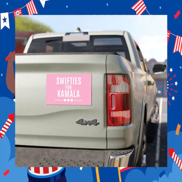Pink Swifties For Kamala Car Magnet