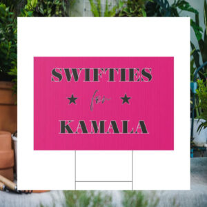 Pink Swifties For Kamala Election Yard Sign