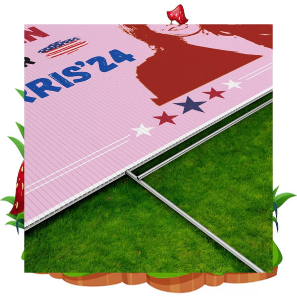 Pink Women For Harris 24 Yard Sign