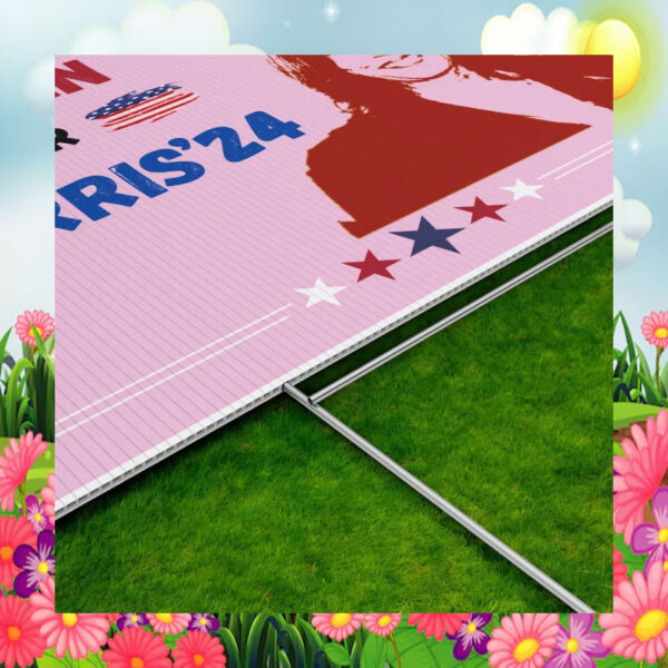 Pink Women For Harris 24 Yard Signs