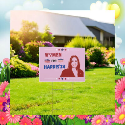 Pink Women For Harris 24 Yard Signs