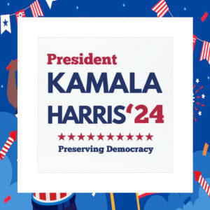 President Kamala Harris 24 Preseving Democracy Car Magnet