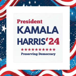 President Kamala Harris 24 Presevng Democracy Car Magnet
