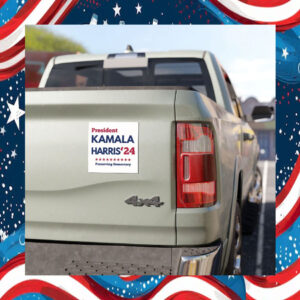 President Kamala Harris 24 Presevng Democracy Car Magnet