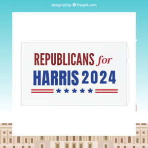 Republicans For Harris 2024 Car Magnets