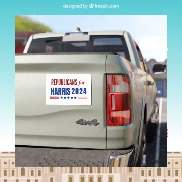 Republicans For Harris 2024 Car Magnets