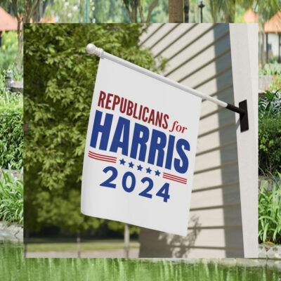 Republicans For Harris 2024 Political Flag