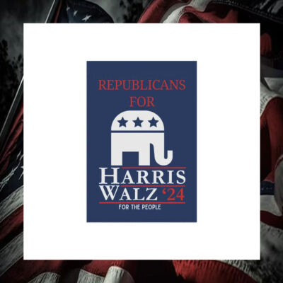 Republicans For Harris Walz 2024 For The People Garden Flag