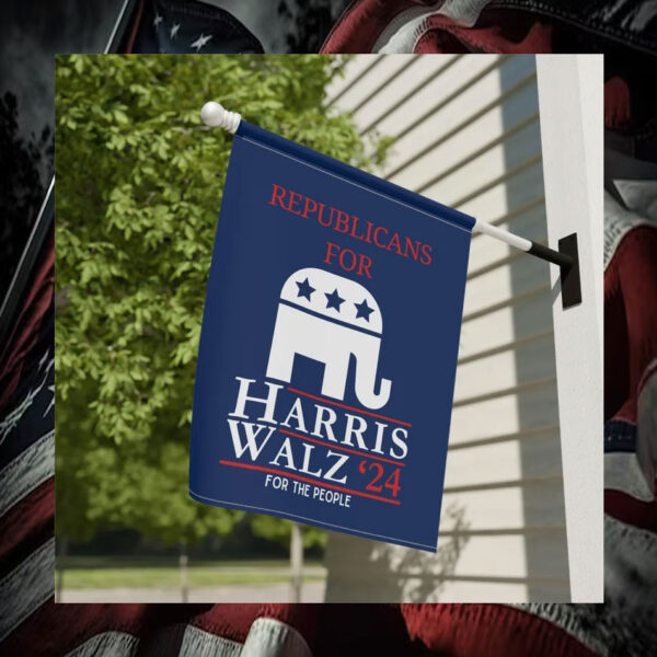 Republicans For Harris Walz 2024 For The People Garden Flag