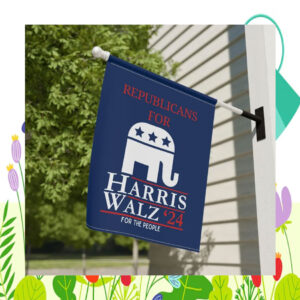 Republicans For Harris Walz '24 For The People Election Flags