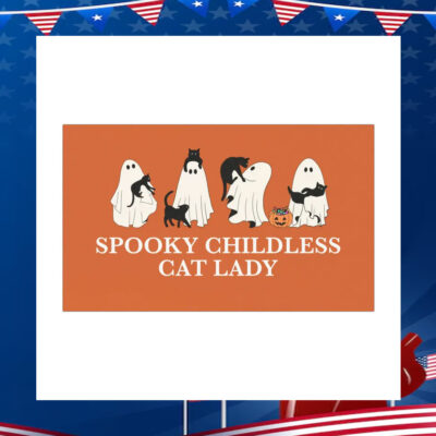 Spooky Childless Cat Lady For Kamala 2024 Car Magnet