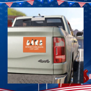Spooky Childless Cat Lady For Kamala 2024 Car Magnet