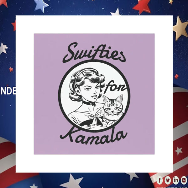 Swifties For Cat Kamala Harris Car Magnet