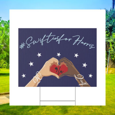 Swifties For Comma La Harris 2024 Yard Sign