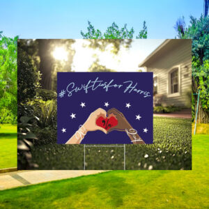 Swifties For Comma La Harris 2024 Yard Sign
