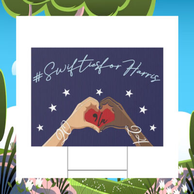 Swifties For Comma La Kamala 2024 Election Yard Sign