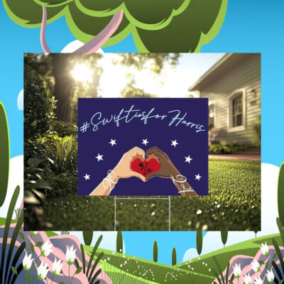 Swifties For Comma La Kamala 2024 Election Yard Sign