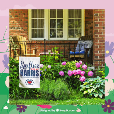 Swifties For Harris Fighting Dragons For Democracy Flags
