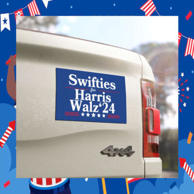 Swifties For Harris Walz 24 Car Magnets