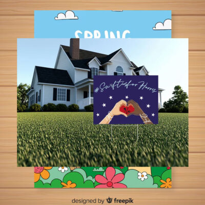 Swiftiesfor Comma La Harris 2024 Yard Sign