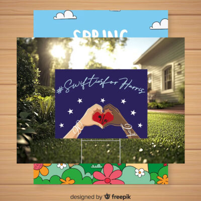 Swiftiesfor Comma La Harris 2024 Yard Sign