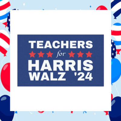 Teachers For Harris Walz '24 Election Car Magnet