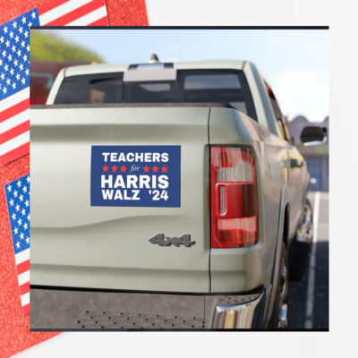 Teachers For Harris Walz Car Magnet