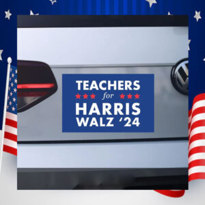 Teachers For Harris Walz Car Magnets