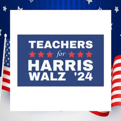 Teachers For Harris Walz Car Magnets