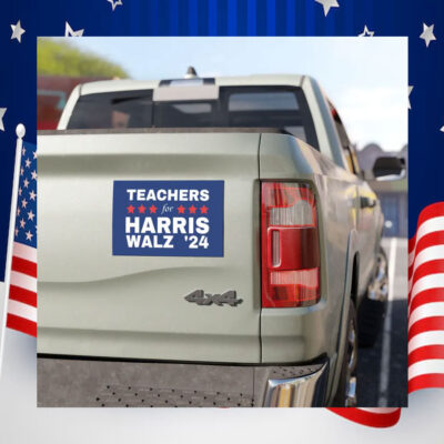 Teachers For Harris Walz Car Magnets