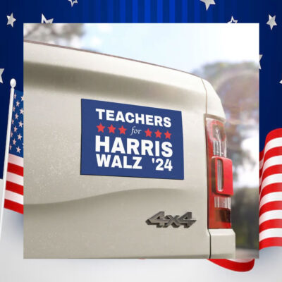 Teachers For Harris Walz Car Magnets