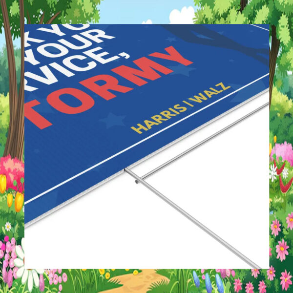 Thank You For Your Service, Stormy Harris Walz Yard Sign