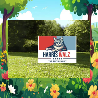 The Smith Family Harris Walz Yard Sign