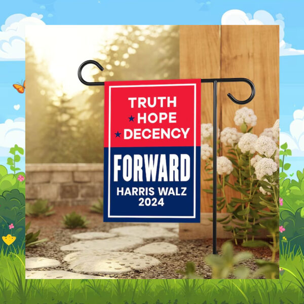Truth Hope Decency Forward Harris Walz 2024 Flag