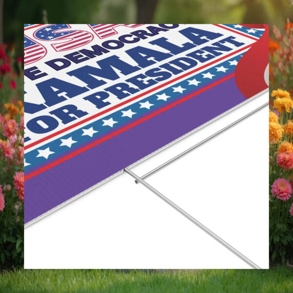 USA Save Democracy Kamala For President Yard Signs